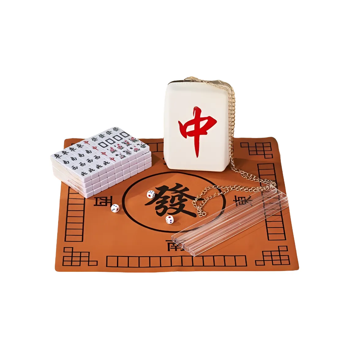WANGE Portable Mini Cute Travel Mahjong