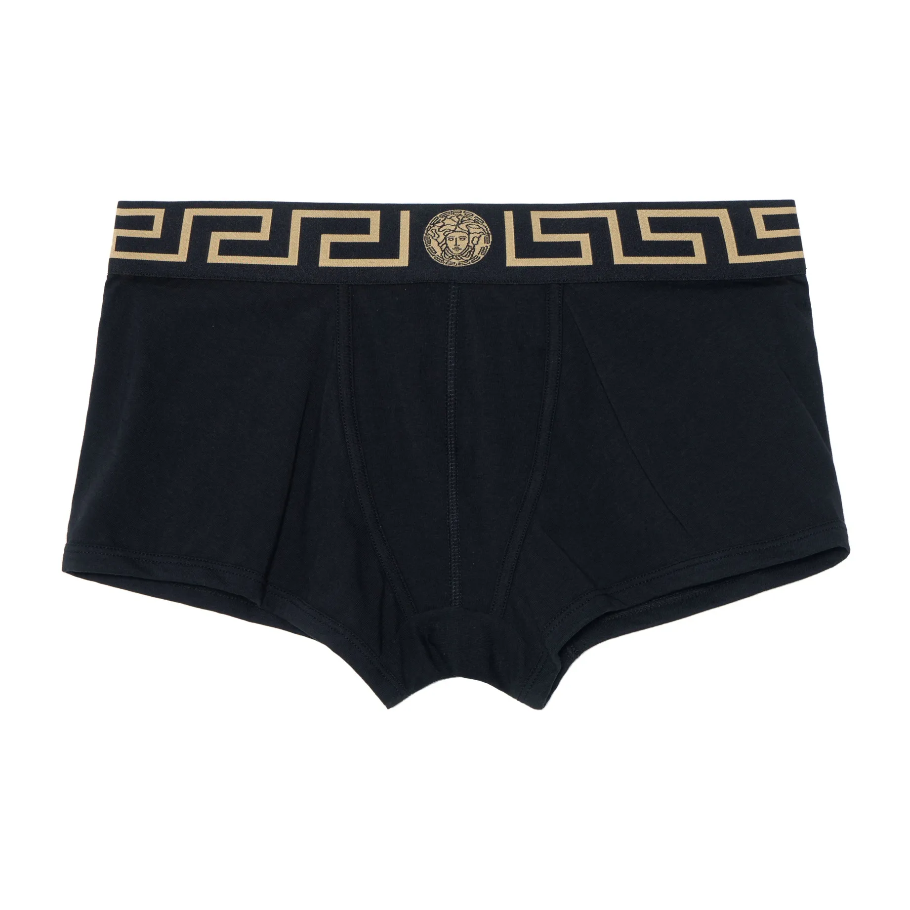 VERSACE Greca Border Trunks 2 Pack Black