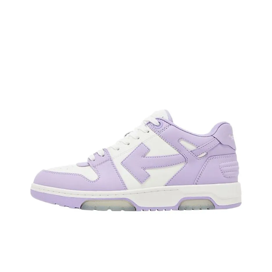 OFF WHITE Out Of Office Calf Leather Sneaker 'Purple White' Women's