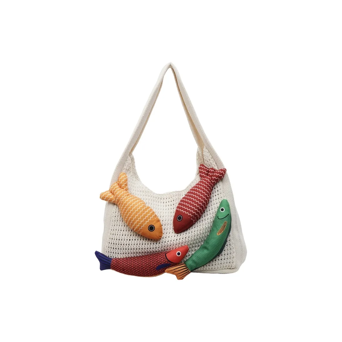 CAREELL Вязаная ткань Сумка-тоут Сумка для покупок Сумка через плечо Унисекс Многоцветная