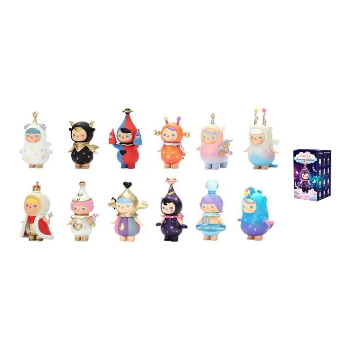 POP MART Pucky Коллекция созвездий Слепые коробки Один Mystery Коробка Целая коробка 12 шт
