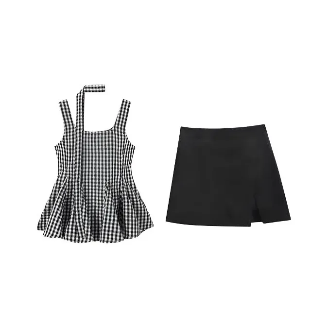 HUINIAN Топ + юбка Женские Комплекты с юбкой