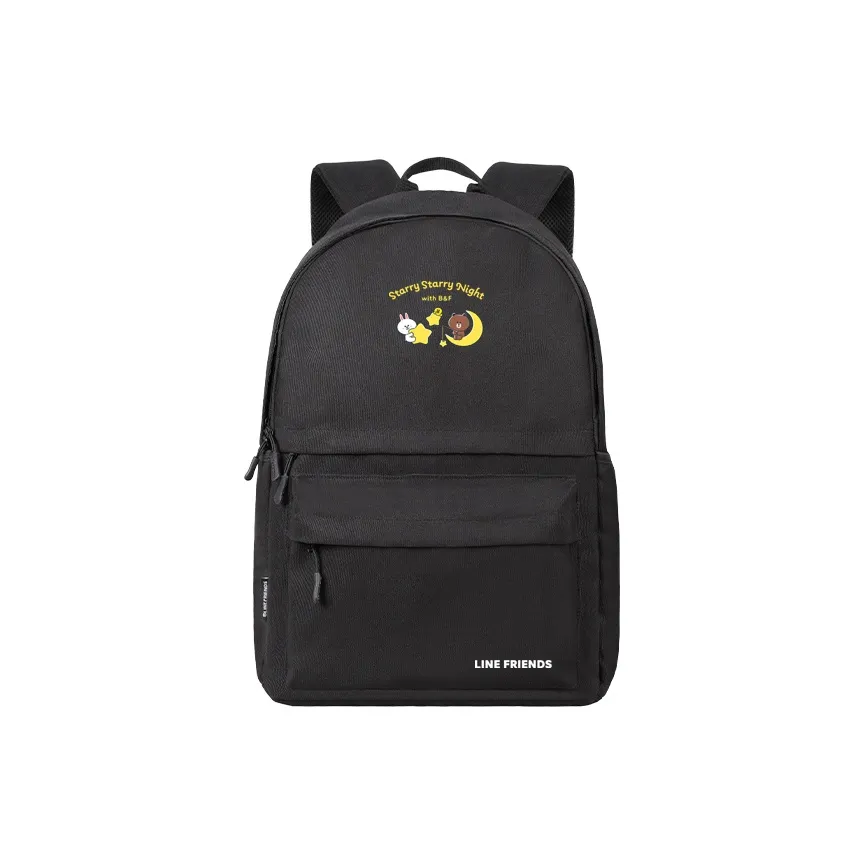 LINE FRIENDS Полиэстер Рюкзак Стандартный Унисекс Черный