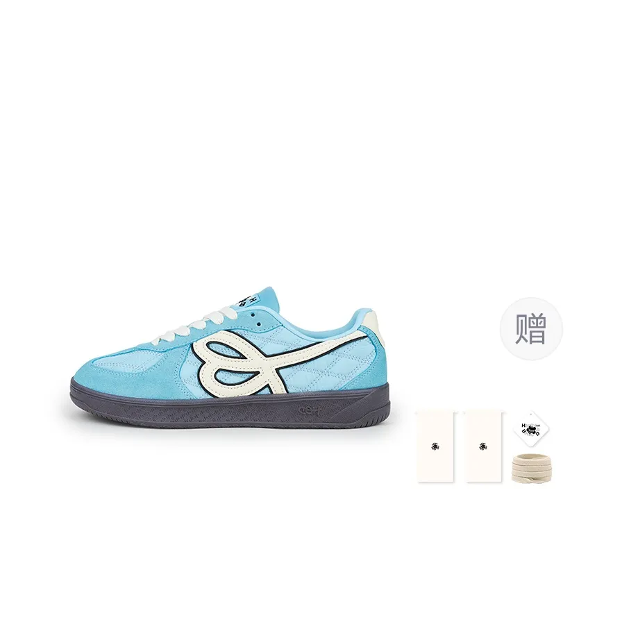 HBD x WE FLOWER Collaboration Floral Shoes Wear Resistant Breathable Slip Resistant Low Top Skateboard Shoes Unisex