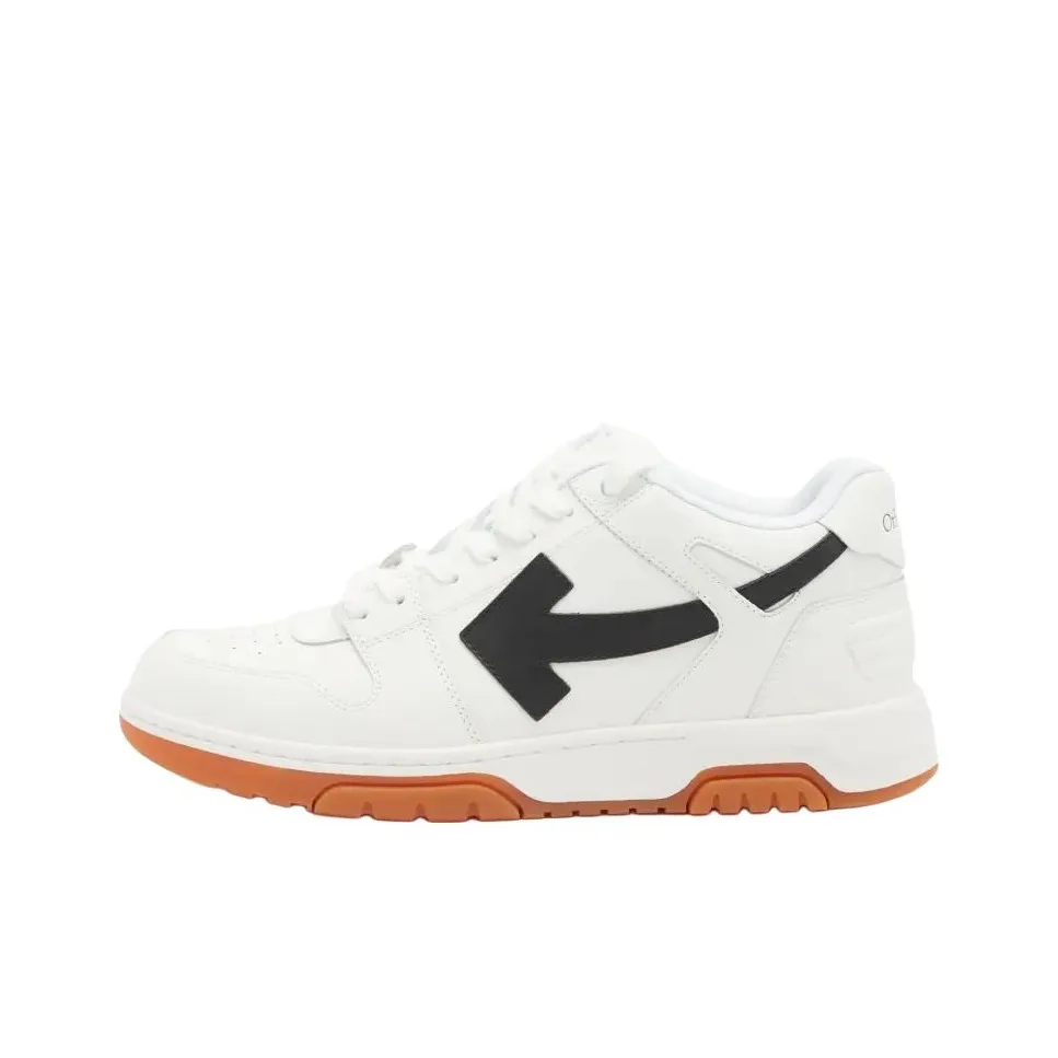 OFF WHITE Out Of Office Low Leather Sneaker 'White Black'