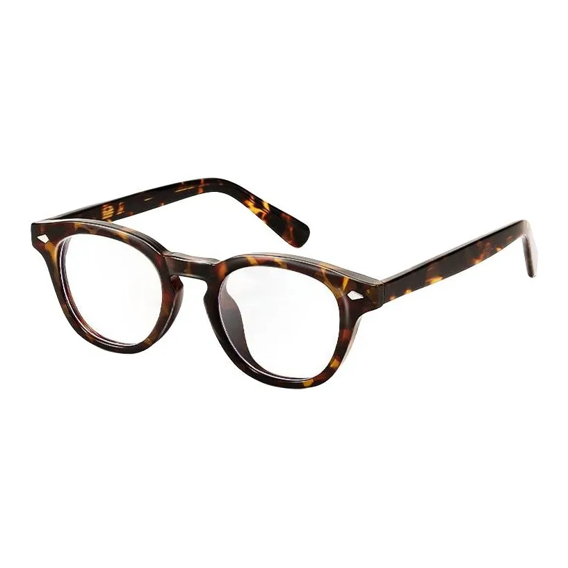 LOHO Круглый Cine Линзы Оптический каркас Унисекс Черный Черепаховый Маленький Круглый каркас