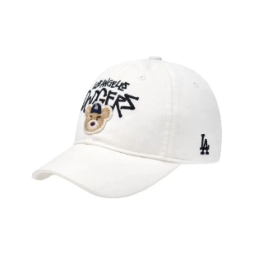 Бейсбольные кепки MLB Base Logo из хлопка унисекс кремово-белый