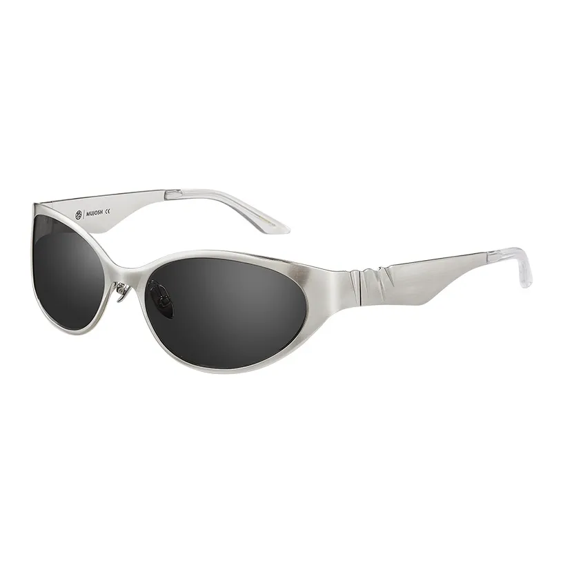 MUJOSH Пластиковая оправа Титан Солнцезащитные очки Унисекс