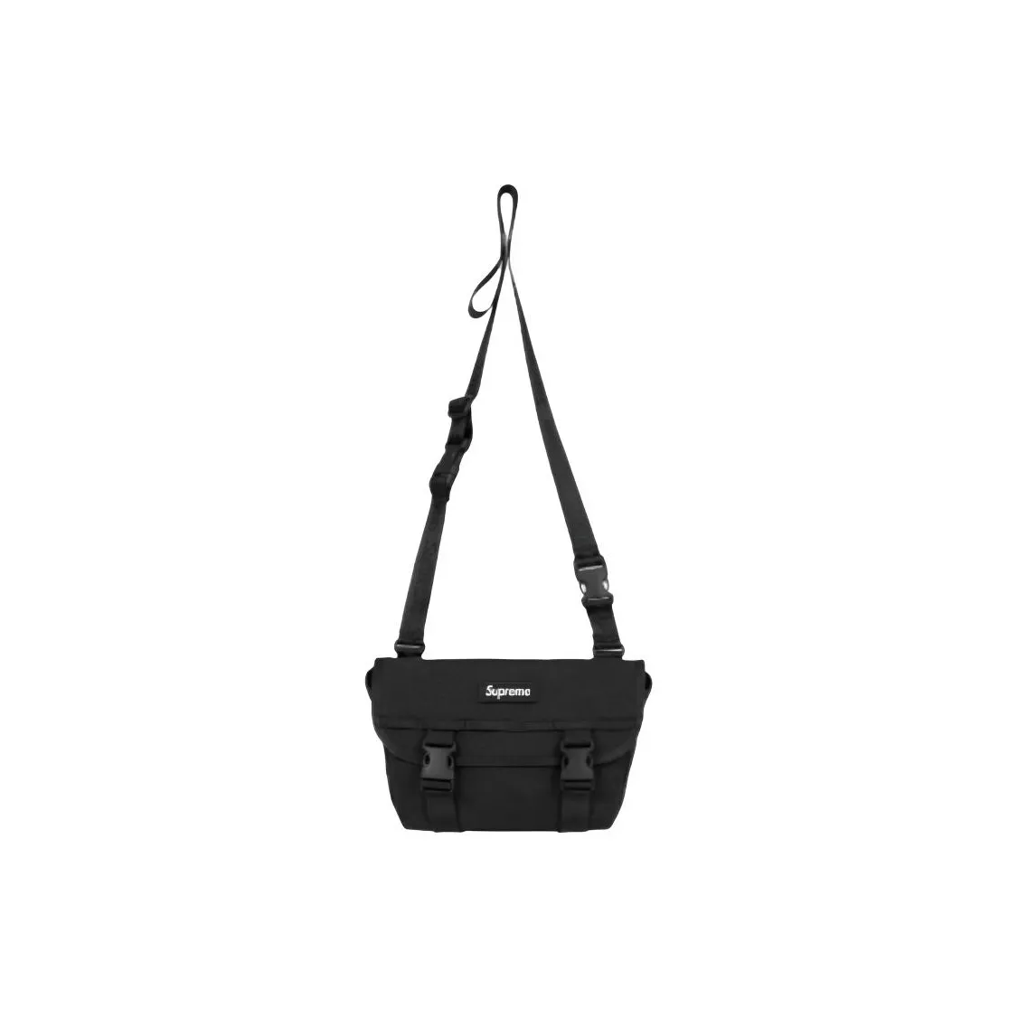 Supreme Canvas Messenger Bag Crossbody Bag Mini Unisex Black