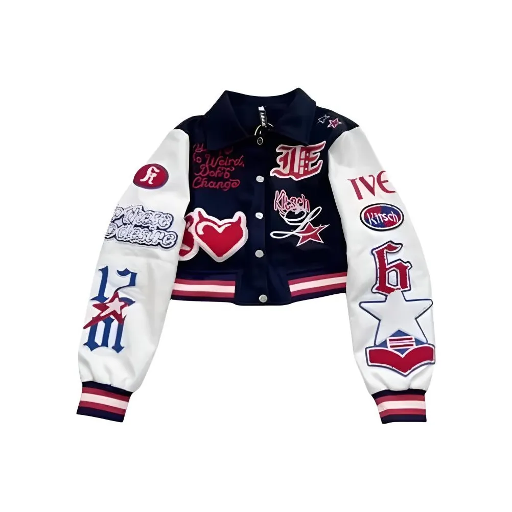 GDRG ♡ Черный ♥ Укороченный Унисекс Куртки