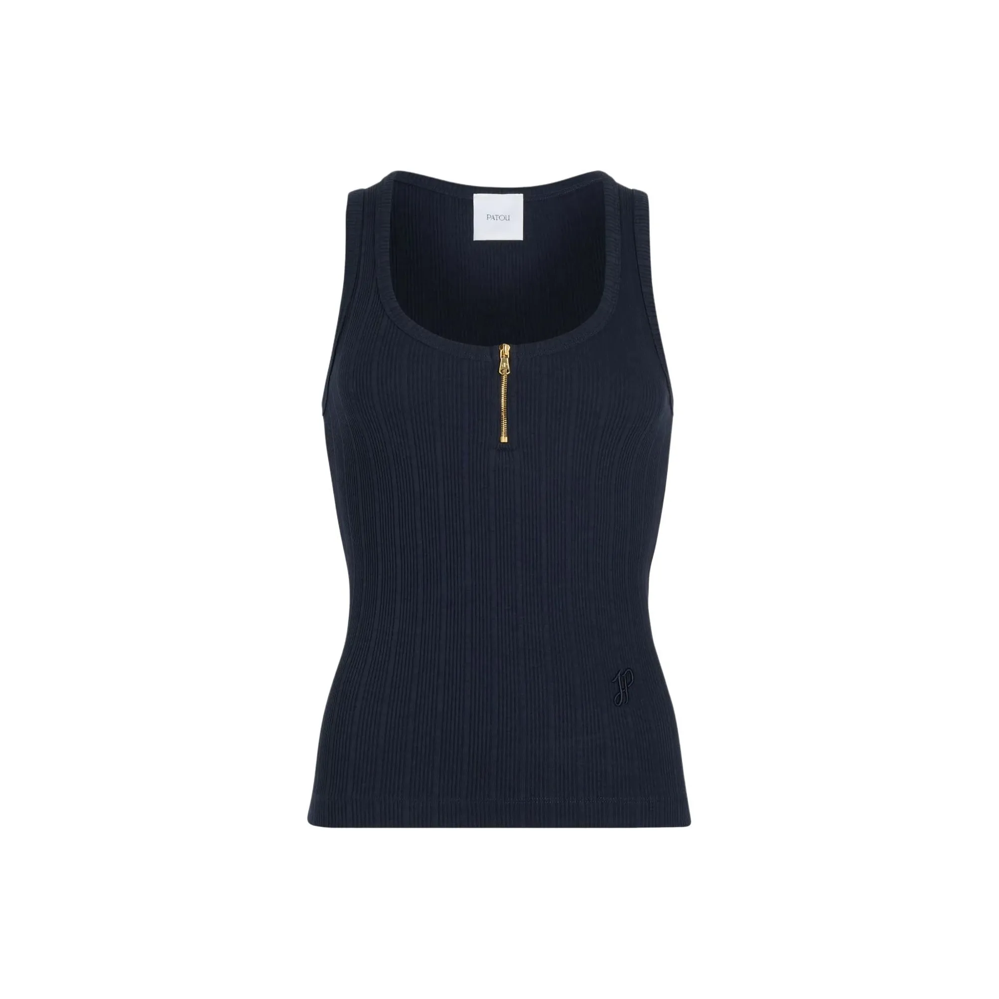 Patou Scoop neck Ribbed Tank Top