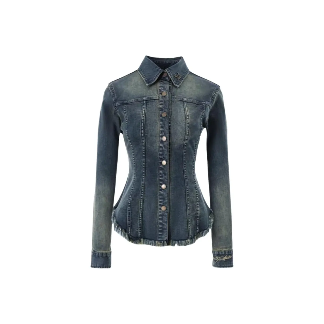 QIAOMONVHAI Темно-синий Женские Рубашки