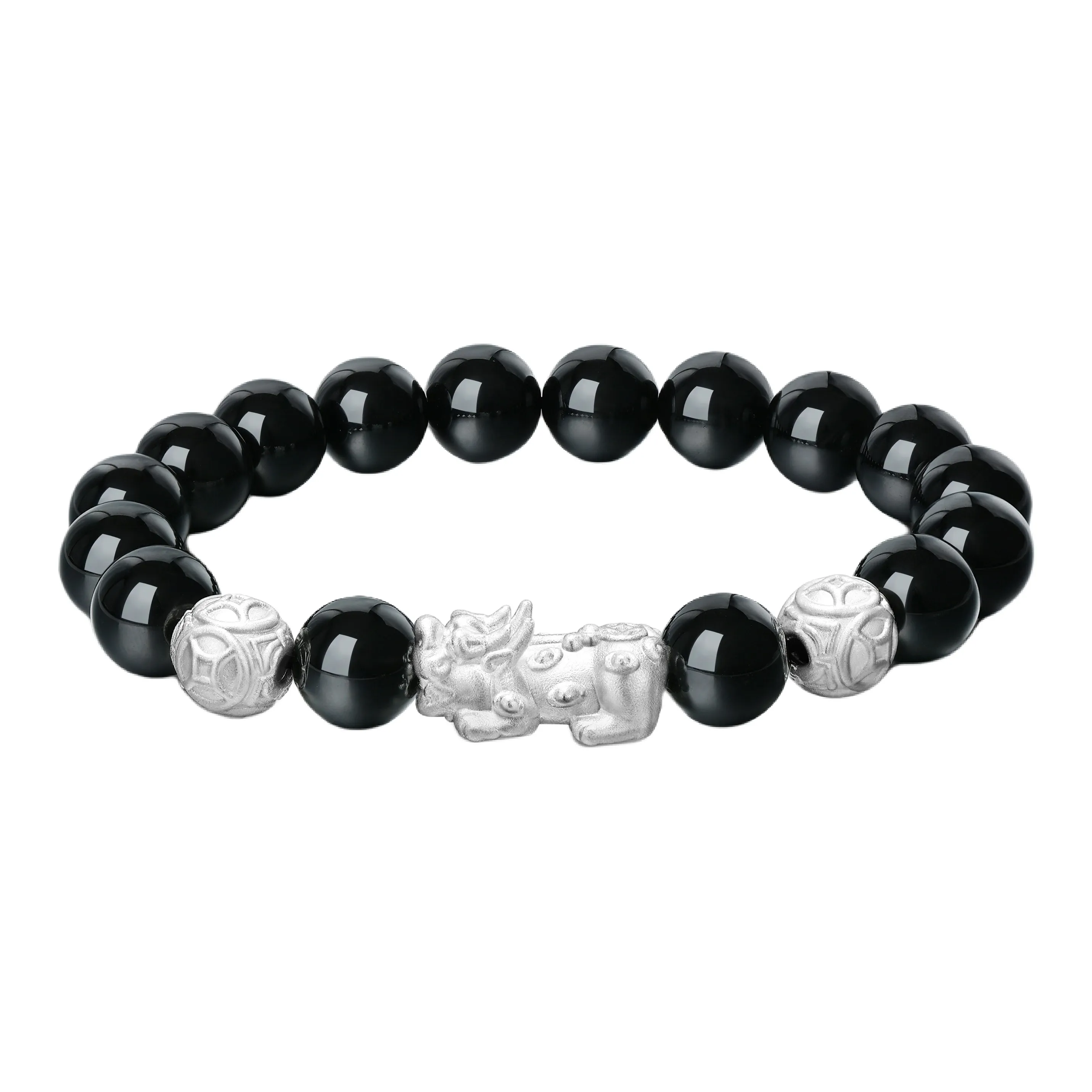 Central Fashion Natural Obsidian Bracelets Unisex