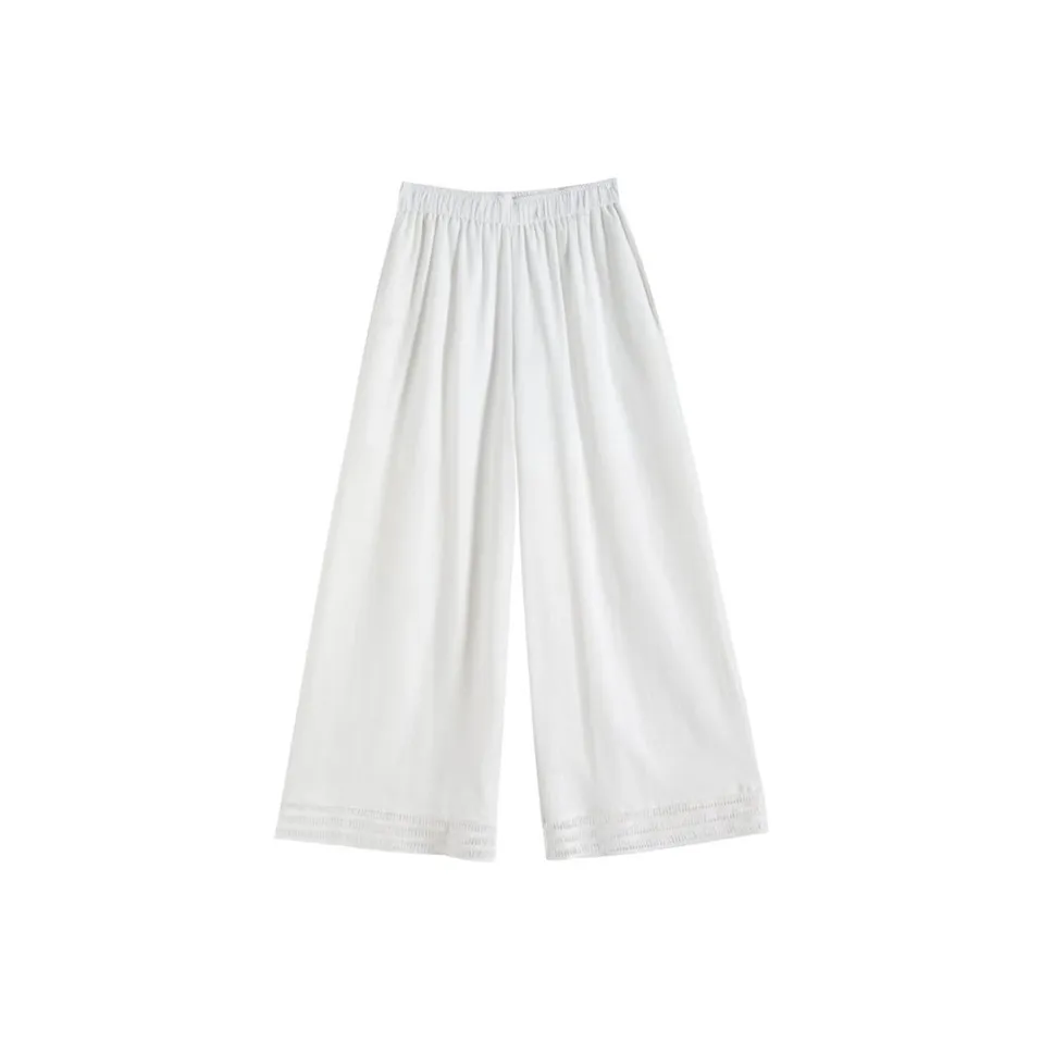AHDO Белый Женские Повседневные Брюки