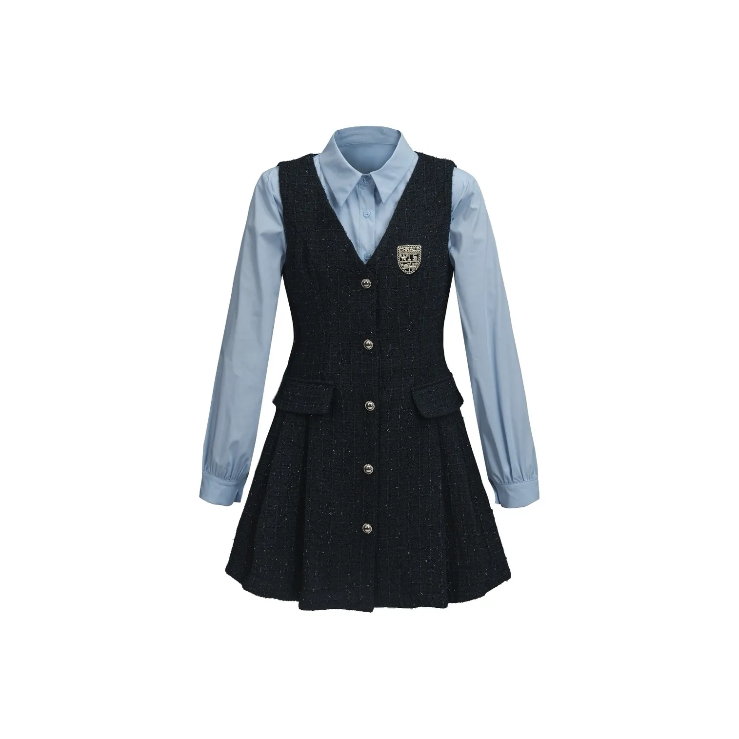 COMMA GIRL Топ + Сарафан Женские Комплекты с юбкой