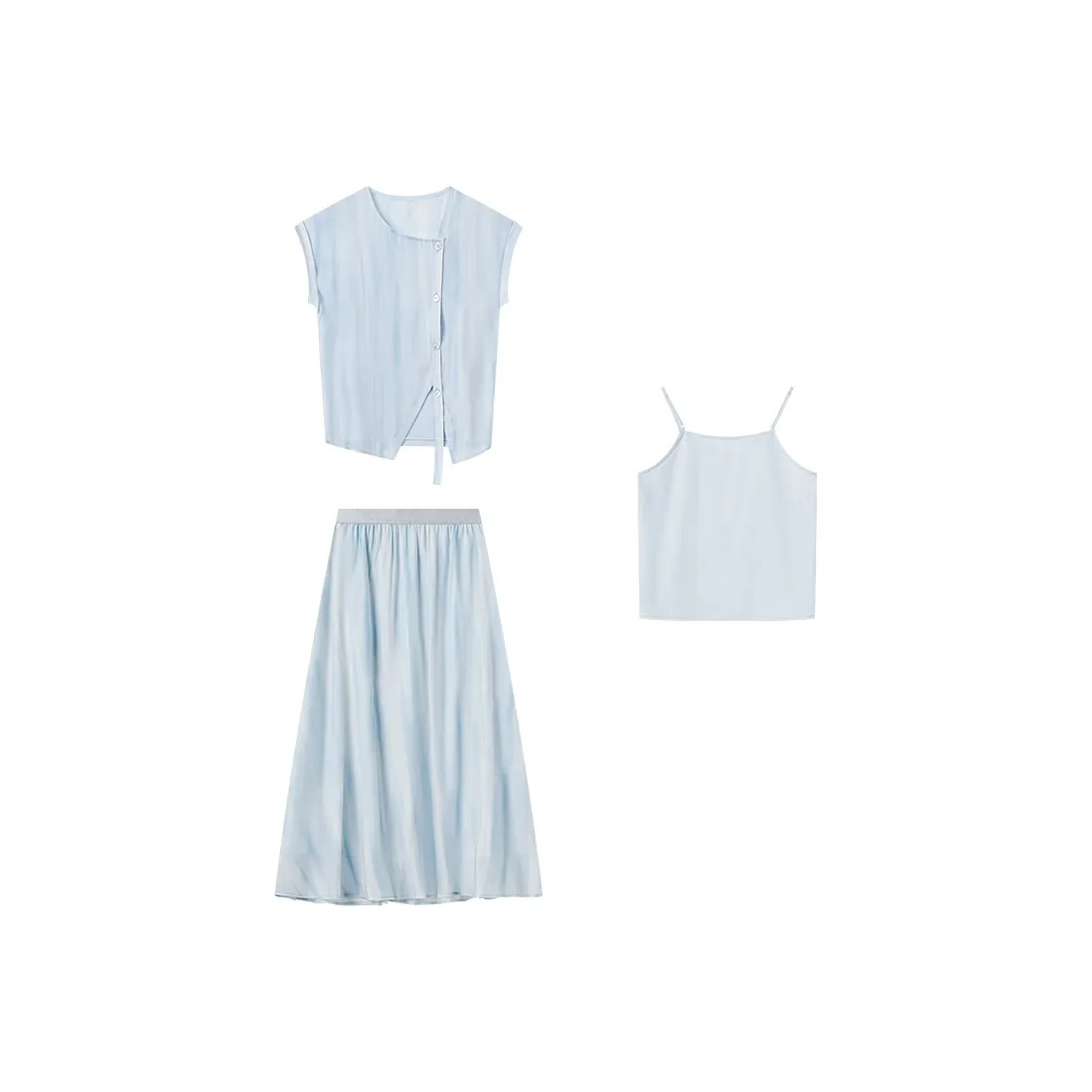 THE SEA LIFE Солнечный горный синий Женские Комплекты с юбкой