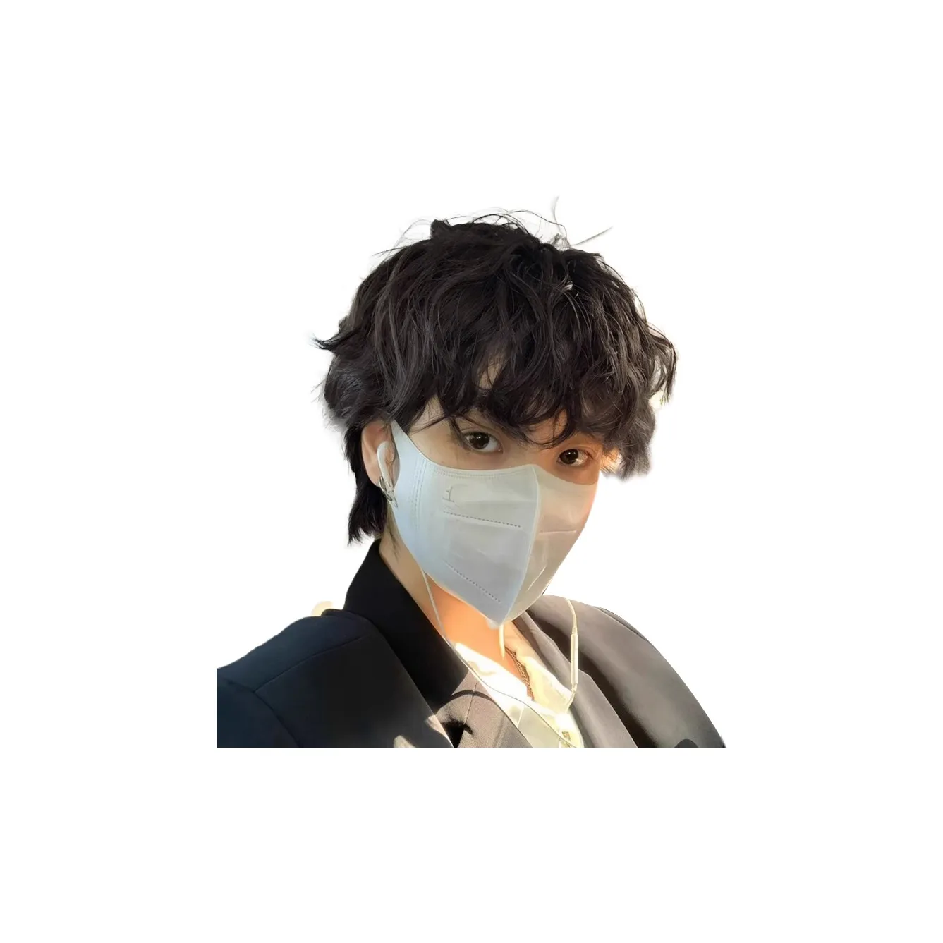 Time Shadow Перука Мужская Повседневная Leslie Кудрявая Синтетическая Короткая Кудрявая Волосы Высокая Температура Пряжа