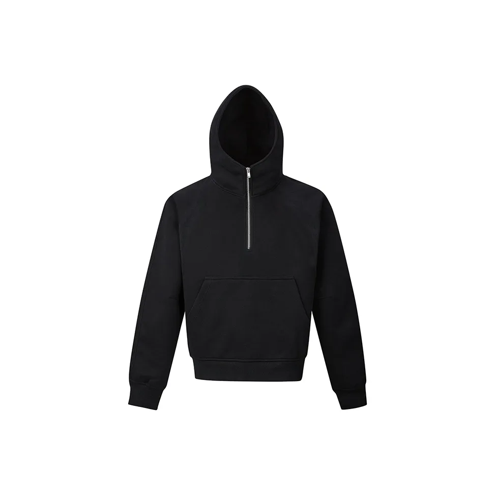 WIIPSOLID Черный Полузастежка Толстовка Унисекс Толстовки
