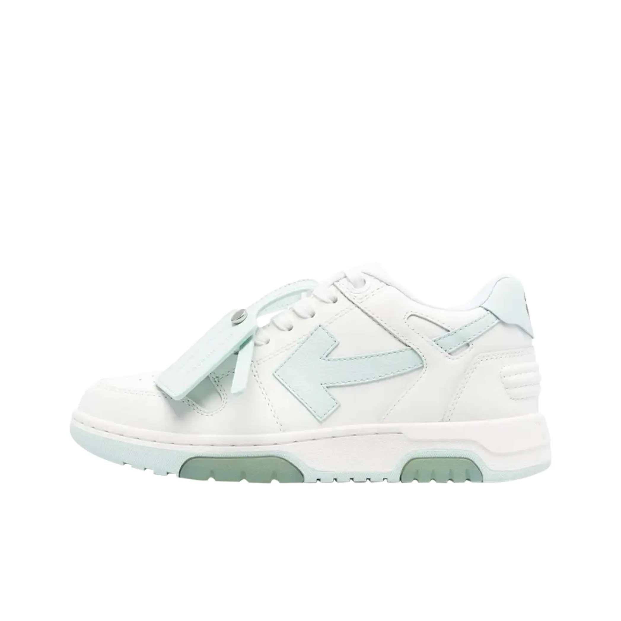 OFF WHITE Out Of Office Low Top Sneakers 'White Teal'