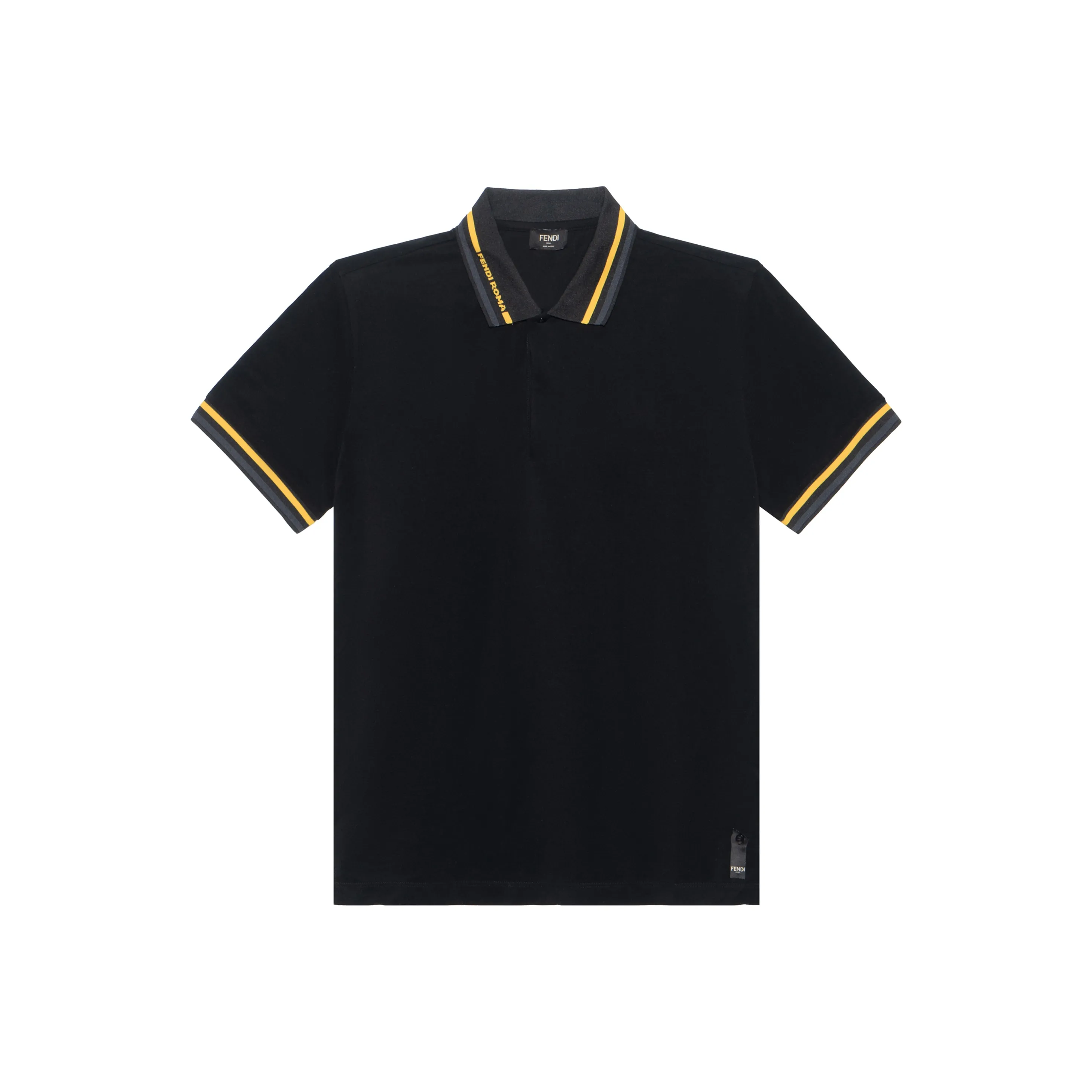 FENDI Polo Shirts Men's Black