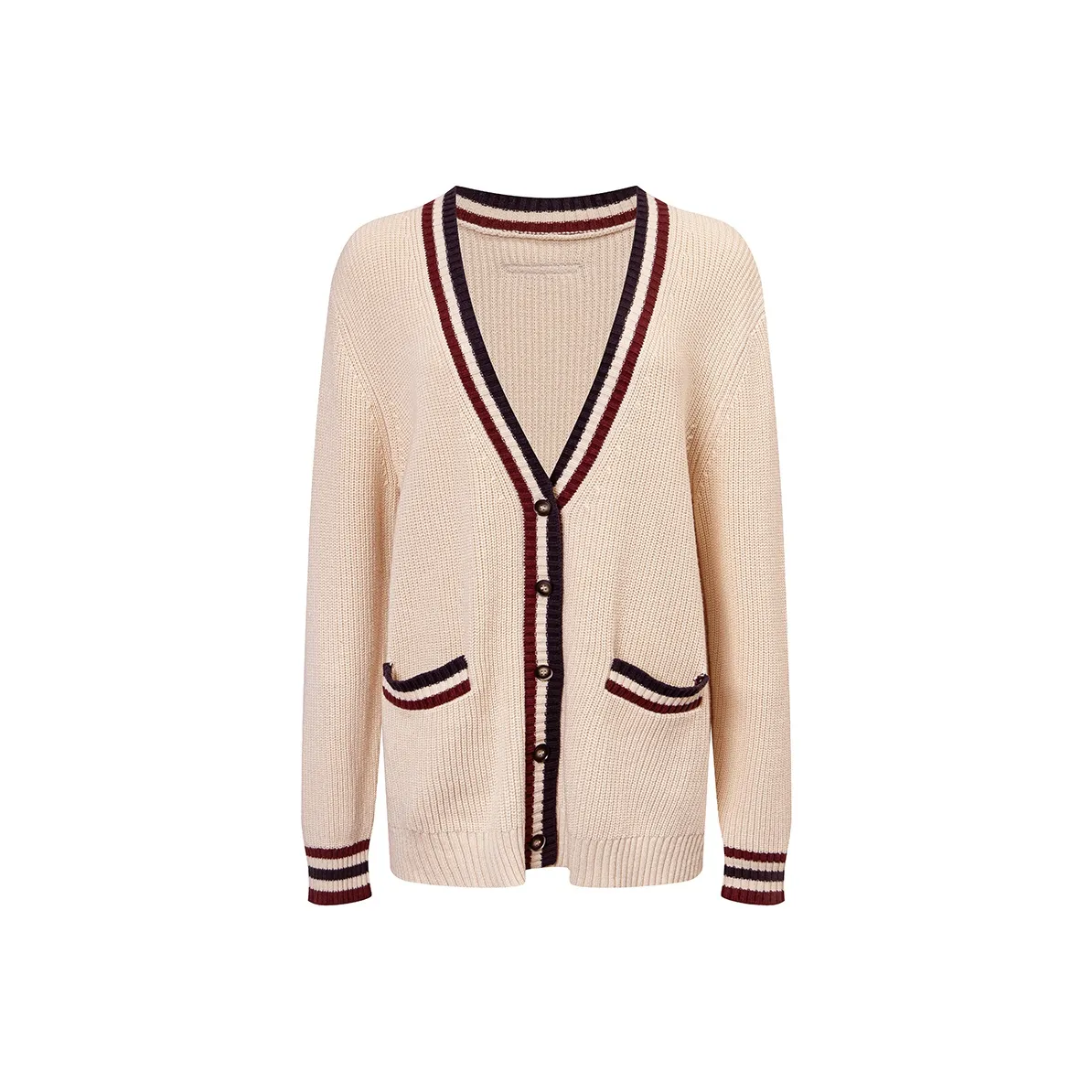 Ariseism Преппи стиль Свободный крой Кардиган Свитер Женские ОТЕН Женский Топ Пальто Полосы Женские