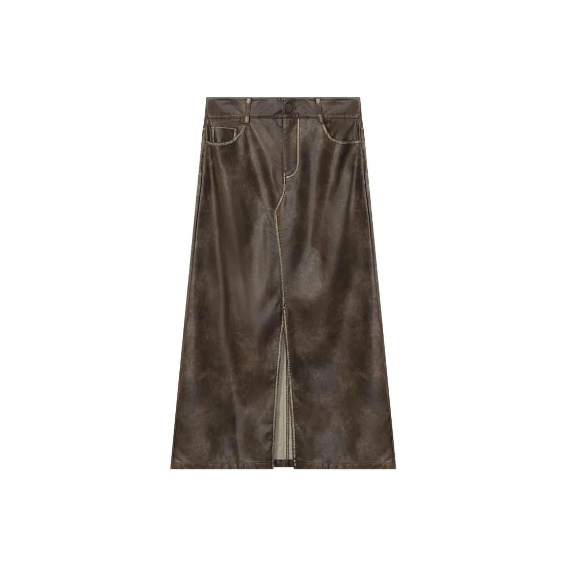 THE SEA LIFE Кожа Длинная Юбка Женская