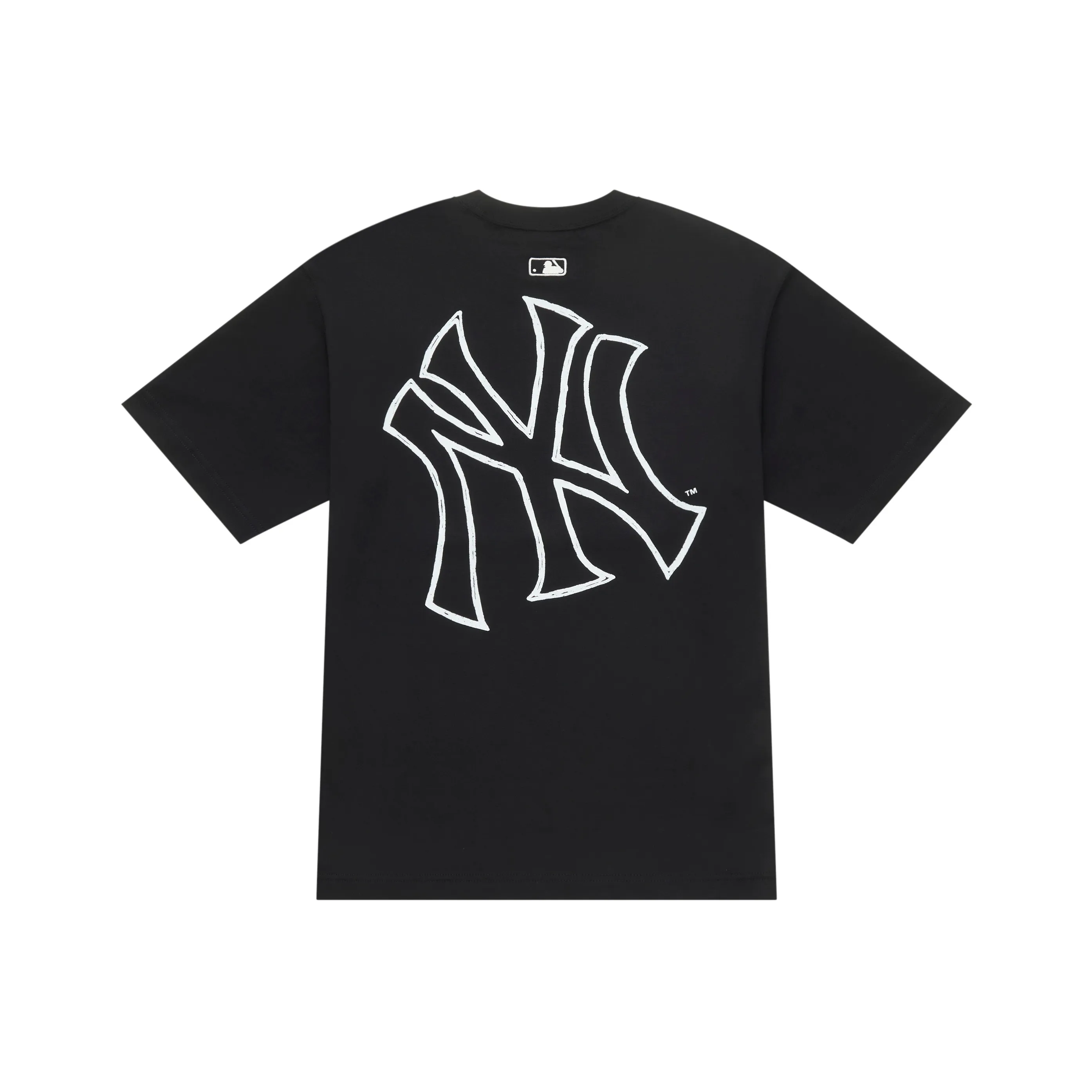 MLB MONOGRAM Коллекция New York Yankees 25SS Рубашка Унисекс Черная
