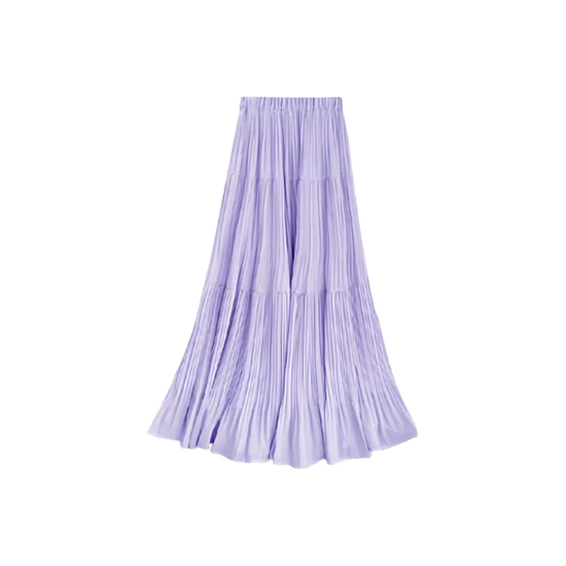 POPO.INFO Фиолетовый Женские Повседневные Длинные Юбки