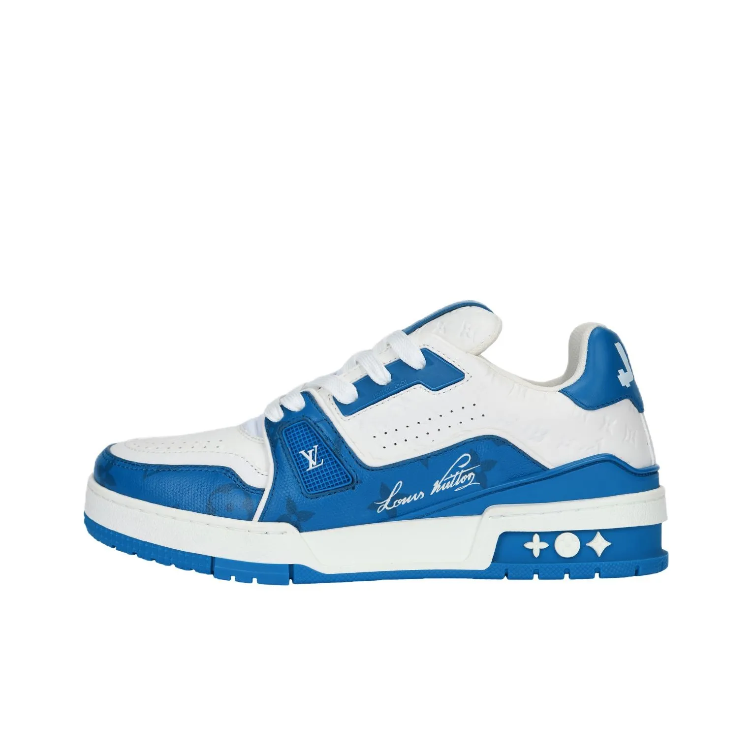 LOUIS VUITTON Lv Trainers 'White Blue'