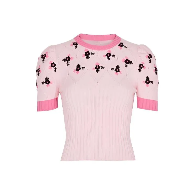 Leather Cat Розовый Женские Трикотаж