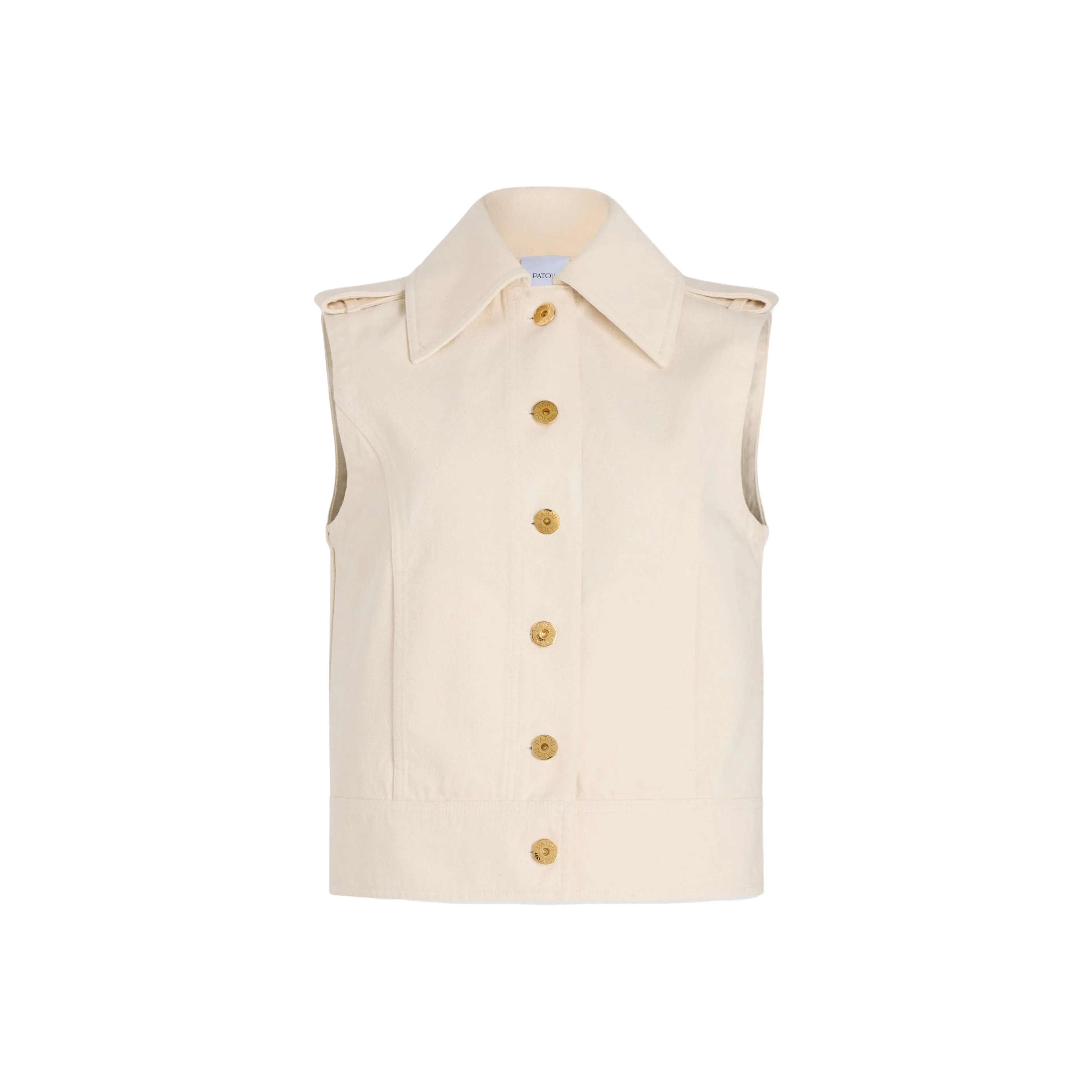 Patou Sleeveless Denim Jacket