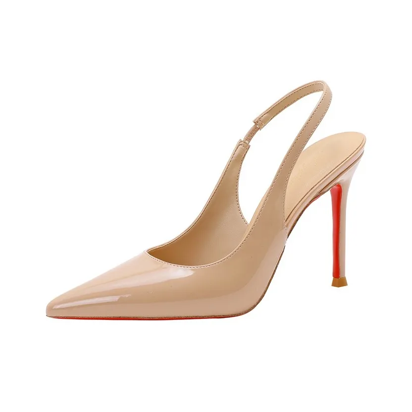 Squinting Home Узкий каблук Высокие каблуки 8 см Женские Телесный