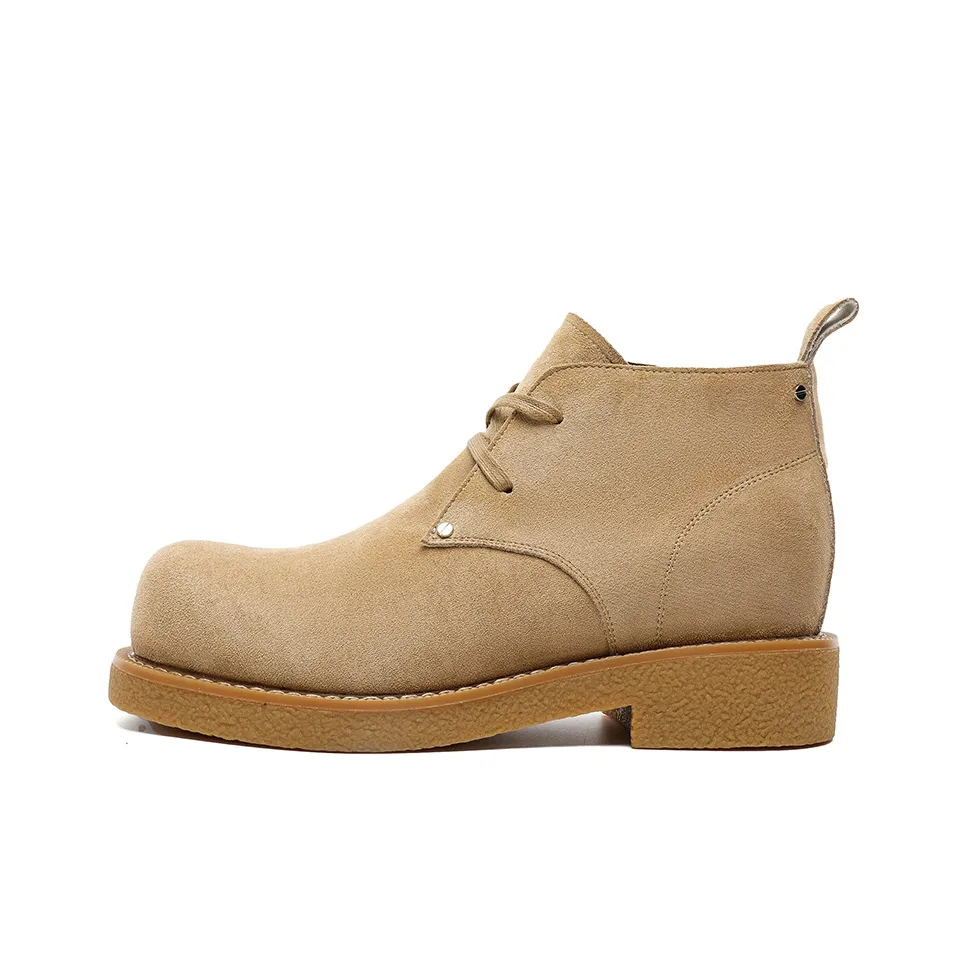 GIGIRYO Незаметный Скрытый каблук 7 см Короткий ботинок Martin Мужской