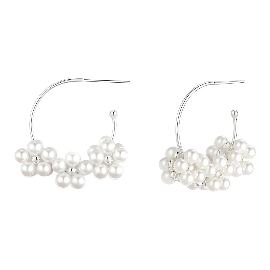 Abyb Charming Серьги из стерлингового серебра 925 пробы с покрытием из белого золота женские