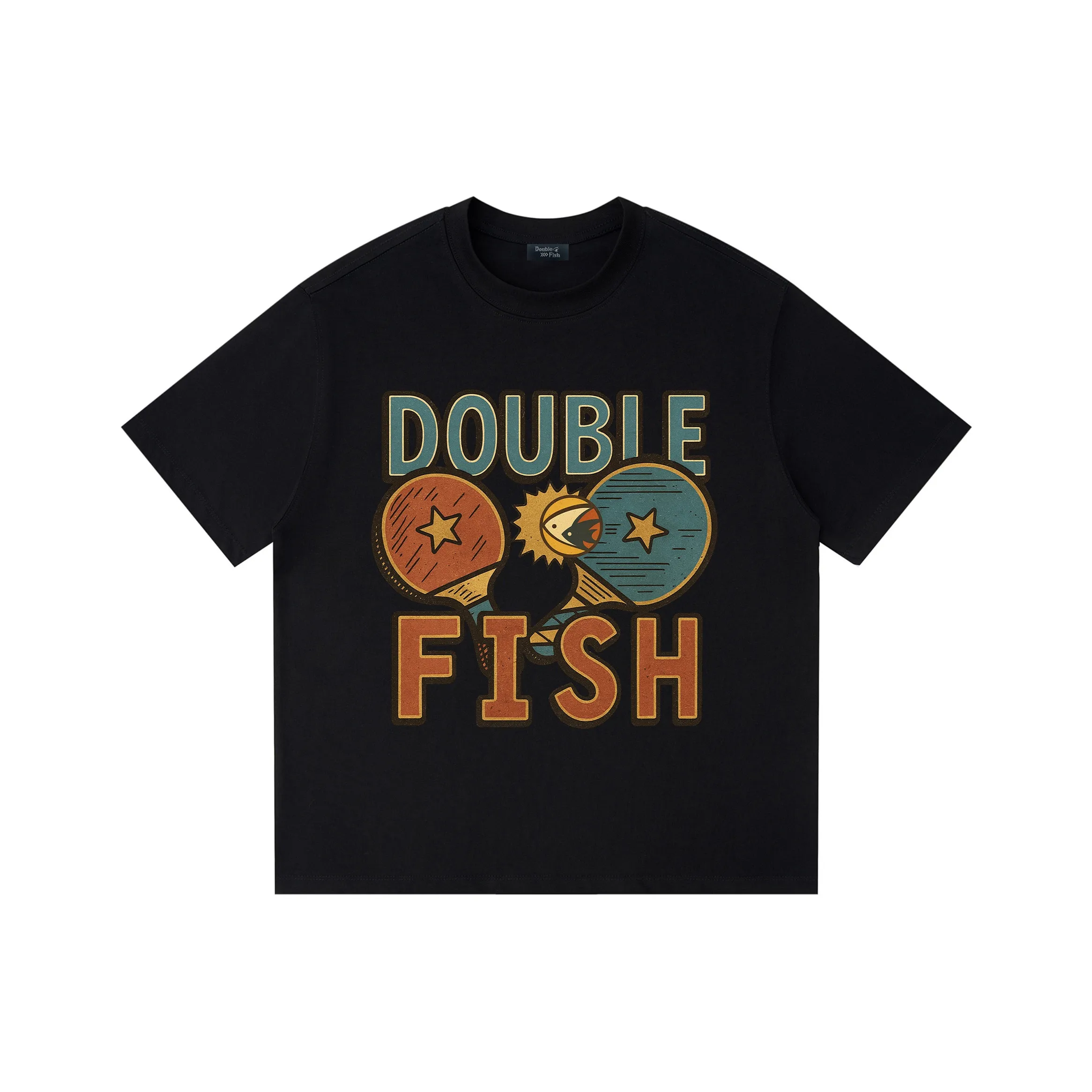 DOUBLEFISH Короткий рукав T-рубашки унисекс