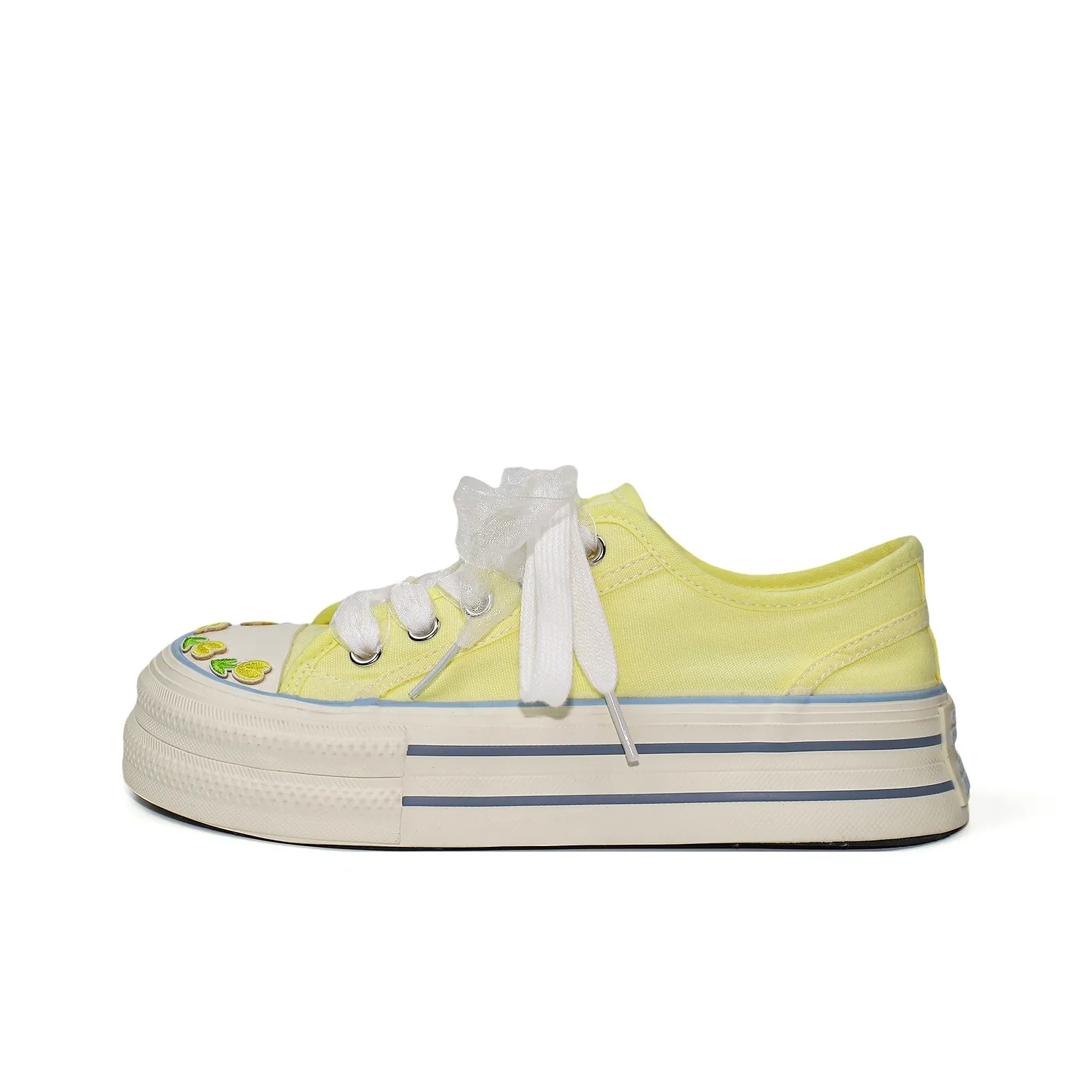 VNEWR Дышащий и Легкий Низкий Топ Кеды Женские Тюльпан Желтый