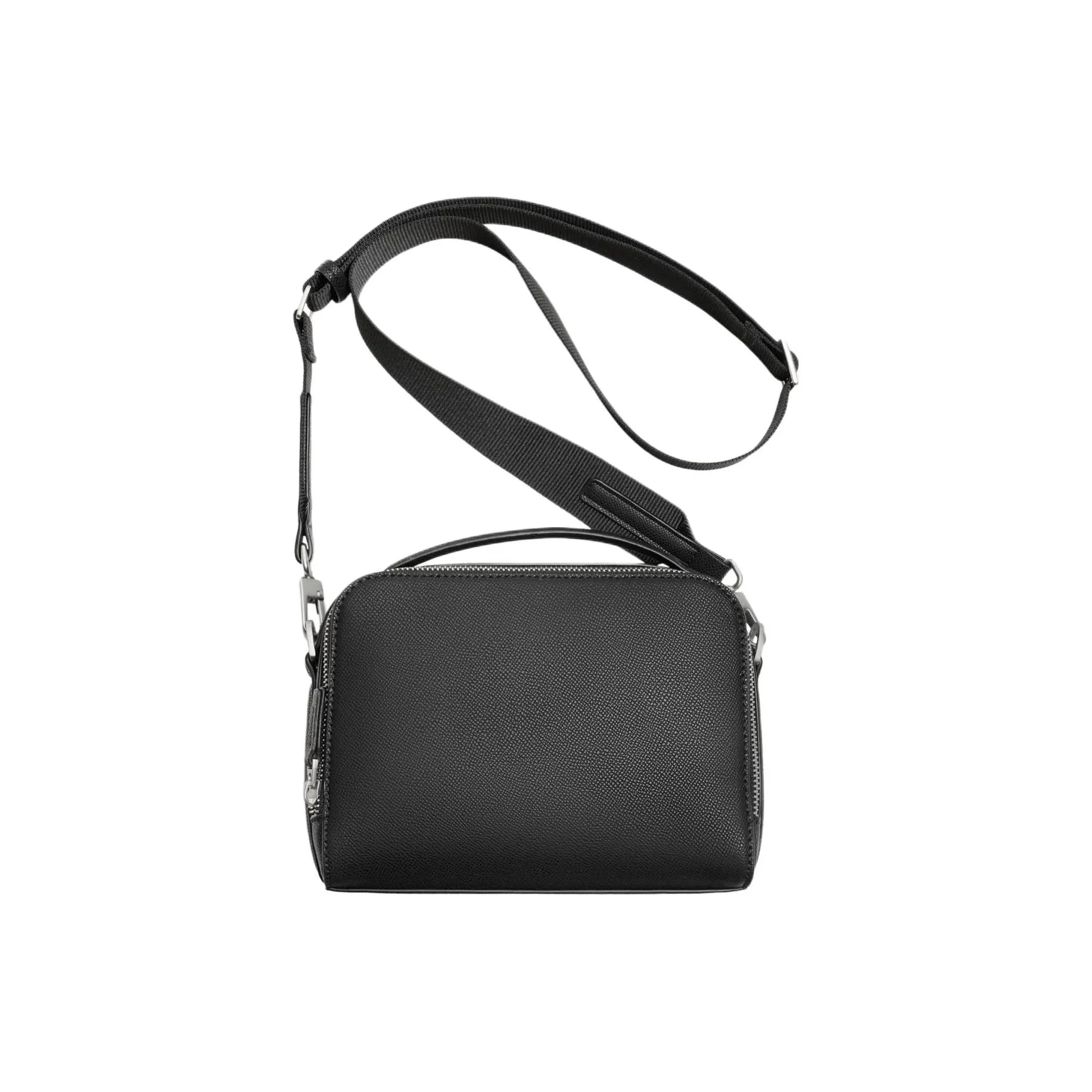 ZARA ПУ (полиуретан) Сумка через плечо Мужская Черная