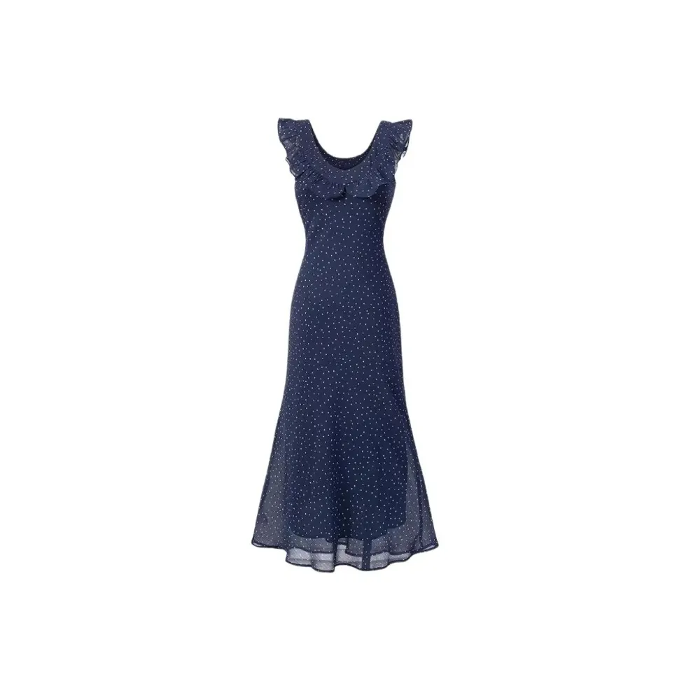 AHDO Темно-синий Женские Платья без рукавов