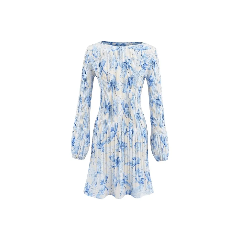 Icicofficial Длинное платье с длинными рукавами женское