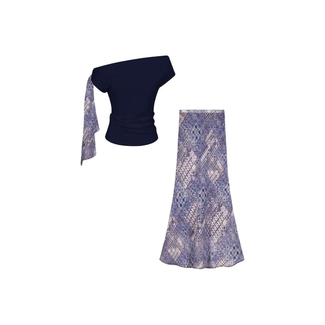 DOKZB Королевский синий Женские Комплекты с юбкой