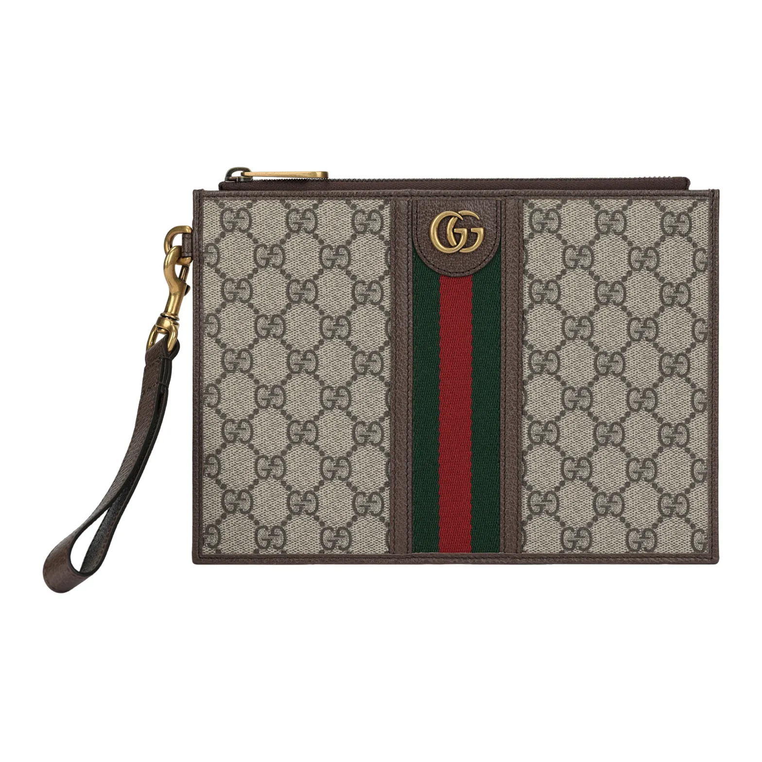 GUCCI Double G Plaque Ophidia Pouch