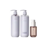 3종 세트: 오일 컨트롤 샴푸 4 60ml + 영양 헤어 컨디셔너 460ml + 수분과 브라이트닝 에센셜 오일 헤어 케어 50ml