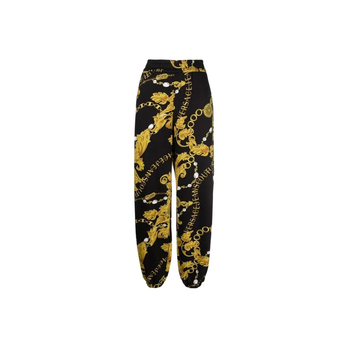 VERSACE JEANS COUTURE Chain Couture Printed Skinny Jeans