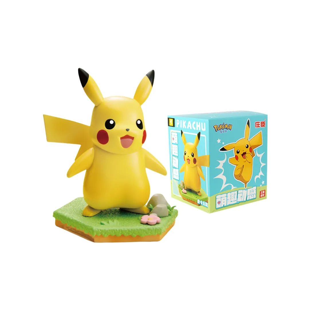 Джонсон Покемон Пикачу Пиплуп Скорбанни Генгар Mystery Q Снорлакс Ветер UP Collection Фигурки в стиле чиби