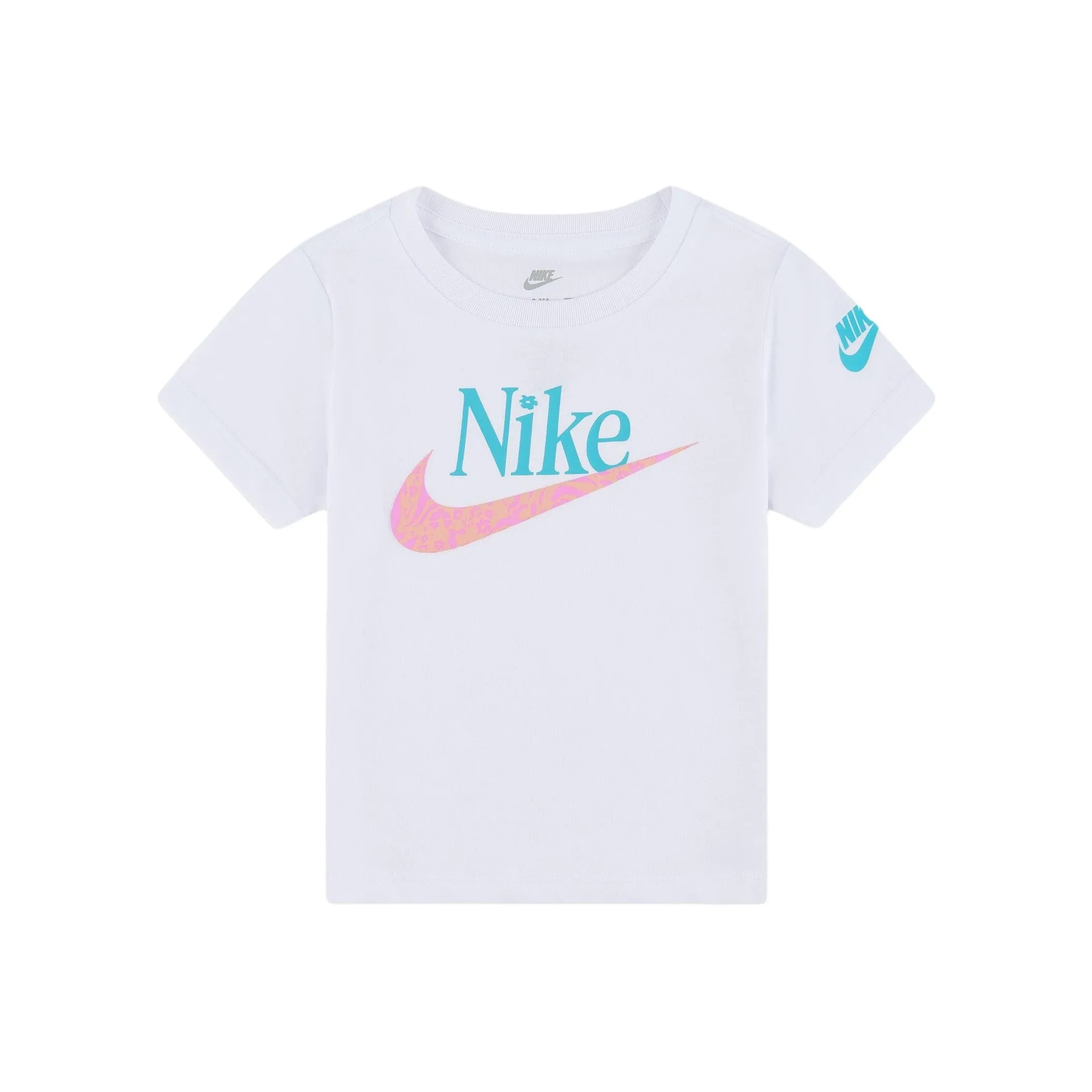 Nike T-рубашка Futura Wildflower 100 Белый Infant и Toddler