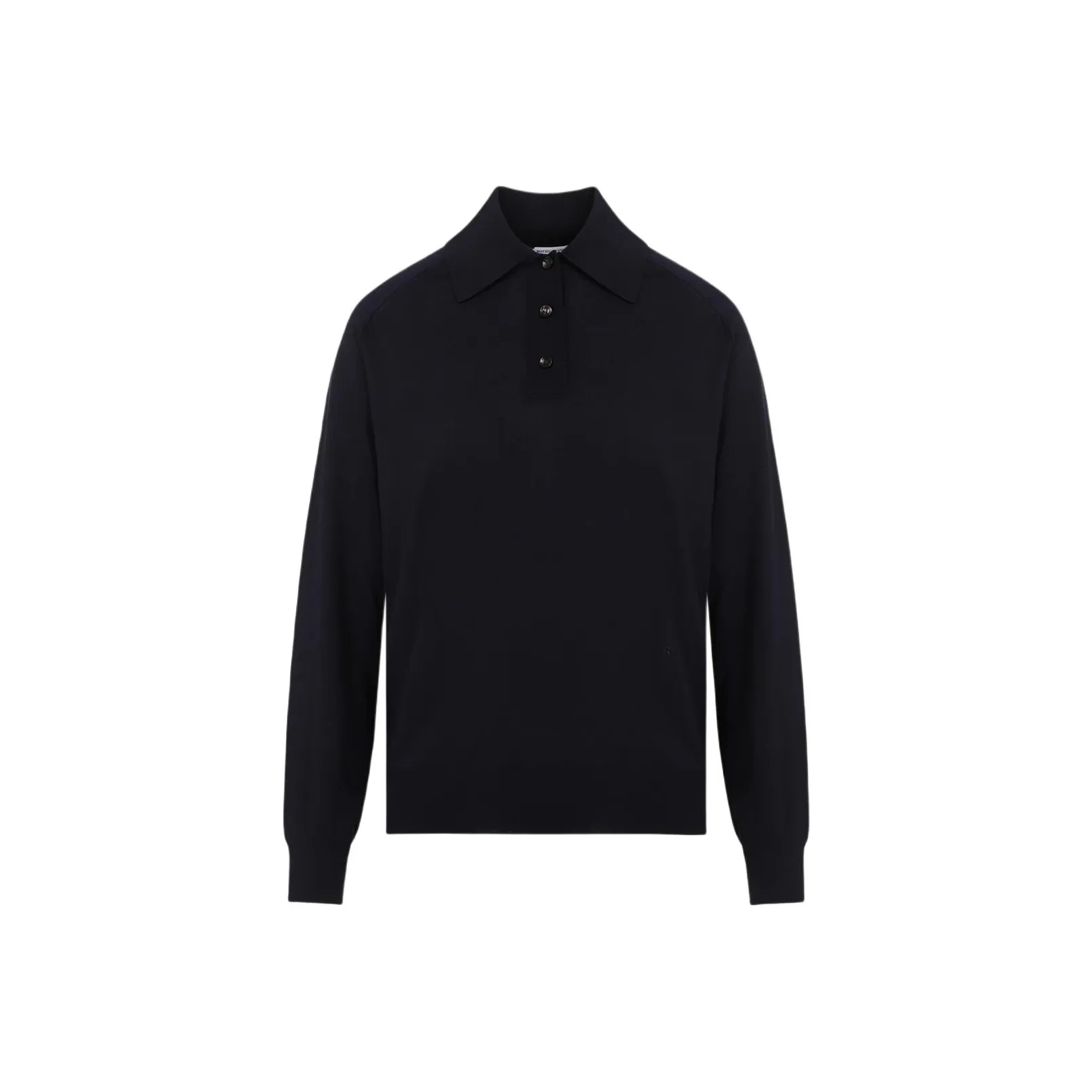 Bottega Veneta Tonal Stitched Ribbed Cuffs Polo Shirt