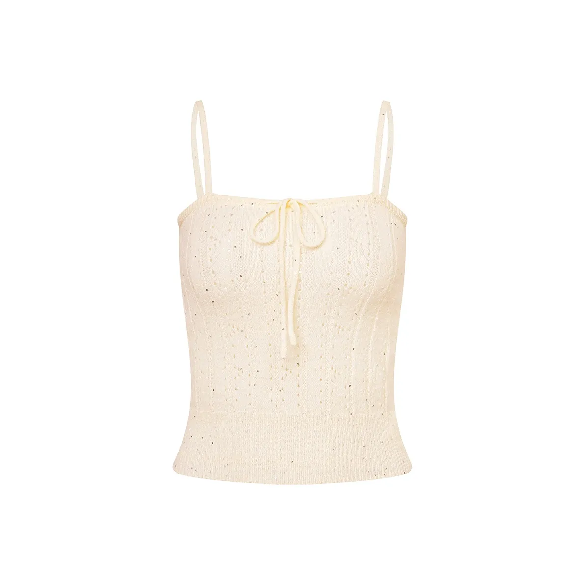 Ariseism Блестки Топ на бретелях Женские Лето Облегающий крой Топ Женские