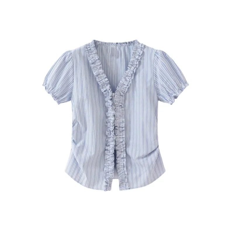 BOVCKEI Blue Women's Shirts BOVCKEI Синий Женские Рубашки