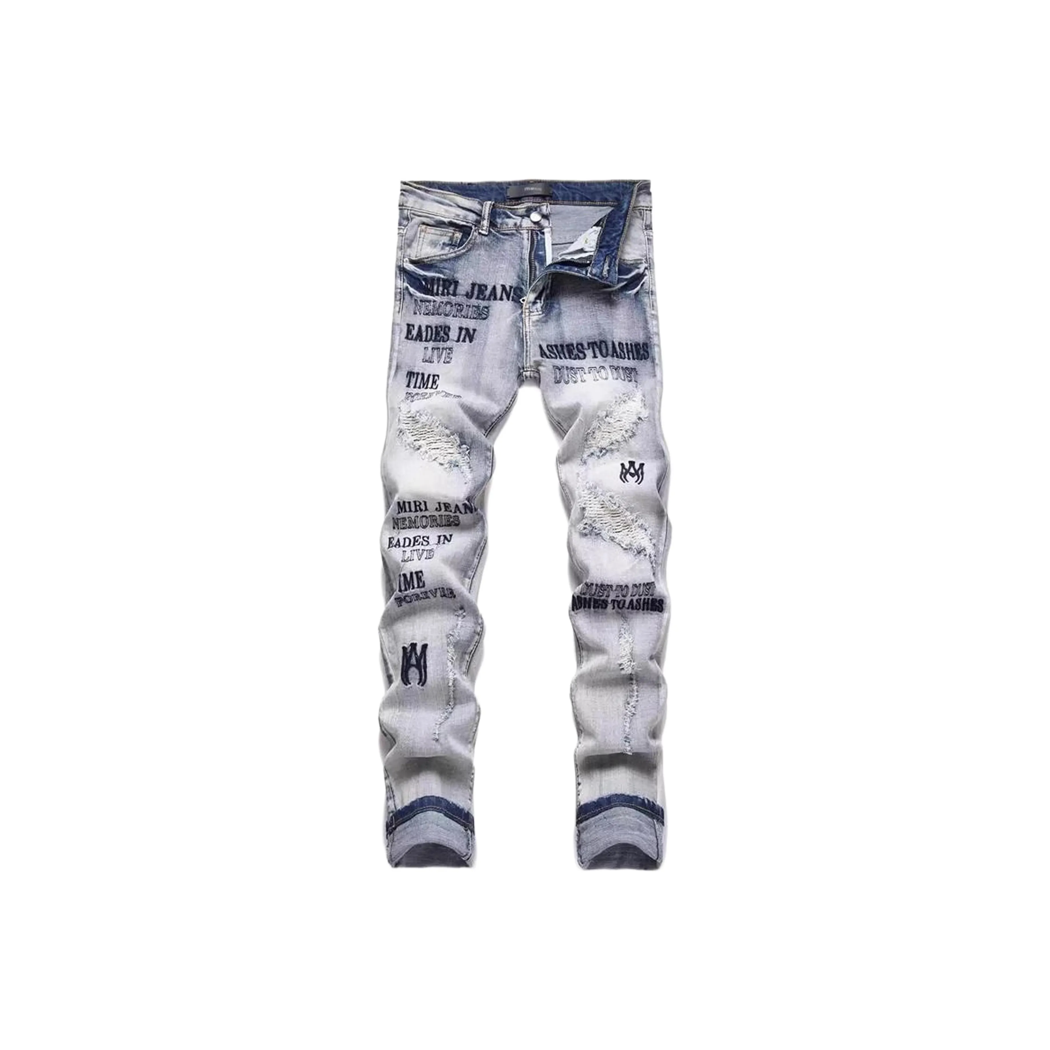 REXSHION Blue Unisex Jeans REXSHION Синий Унисекс Джинсы