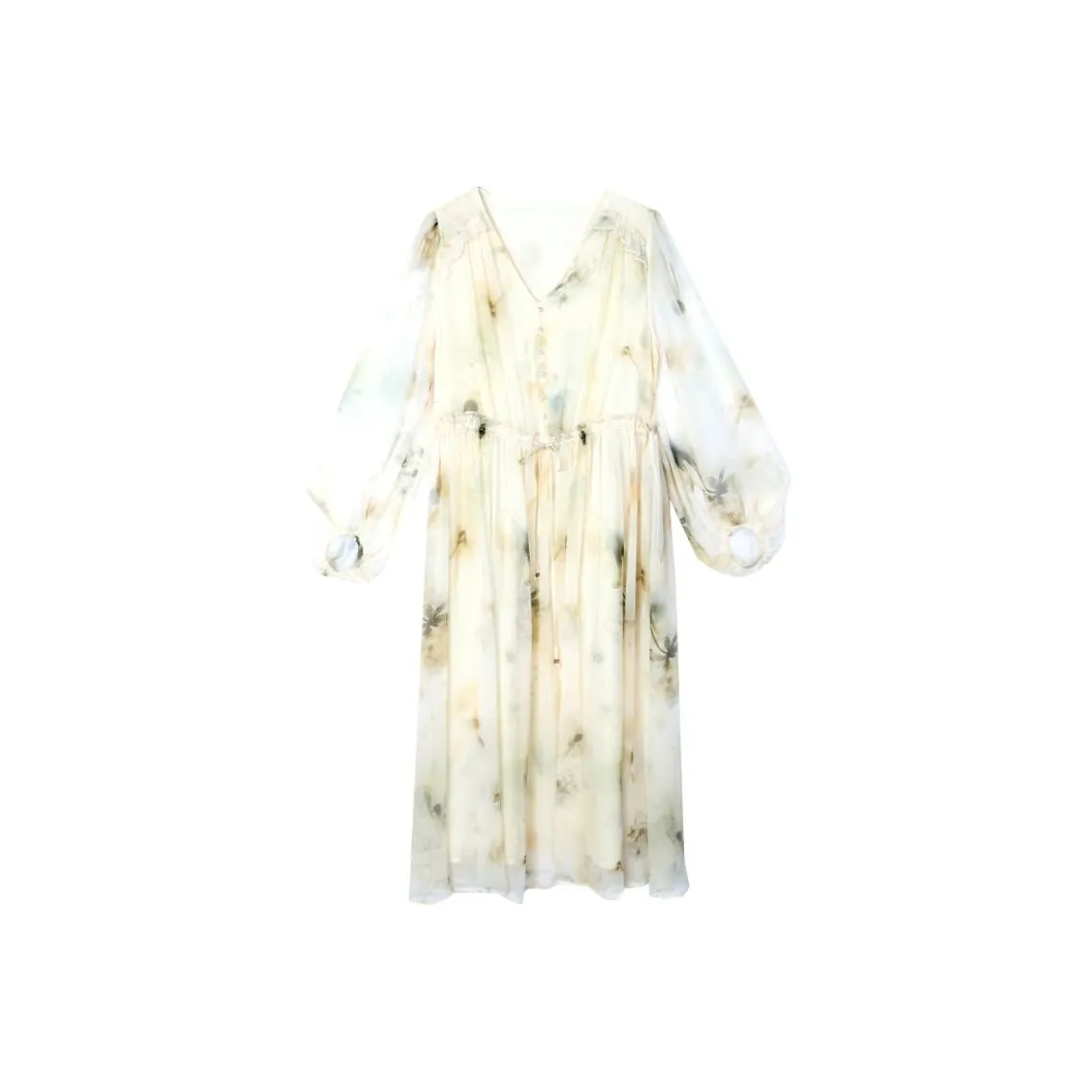 Icicofficial Длинное платье с длинными рукавами женское